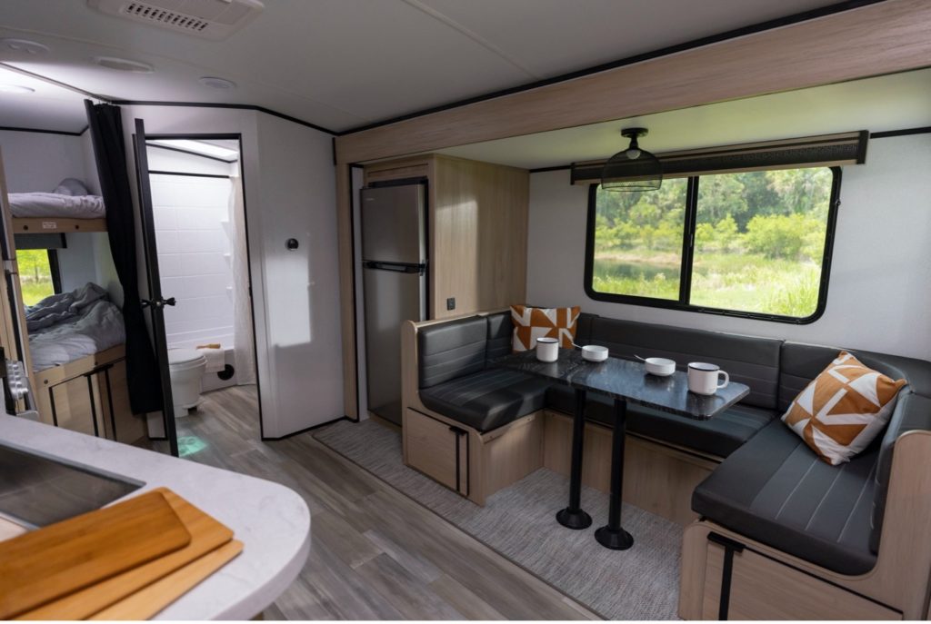 quad bunk travel trailer floor plans