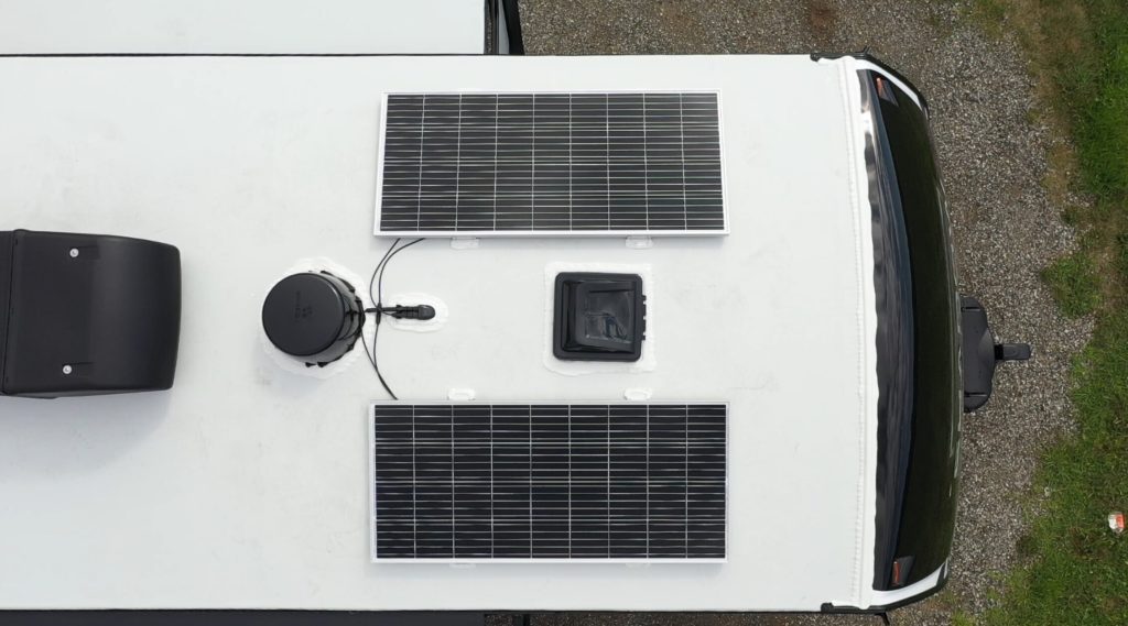 Solar Power paneling on a Shadow Cruiser RV.